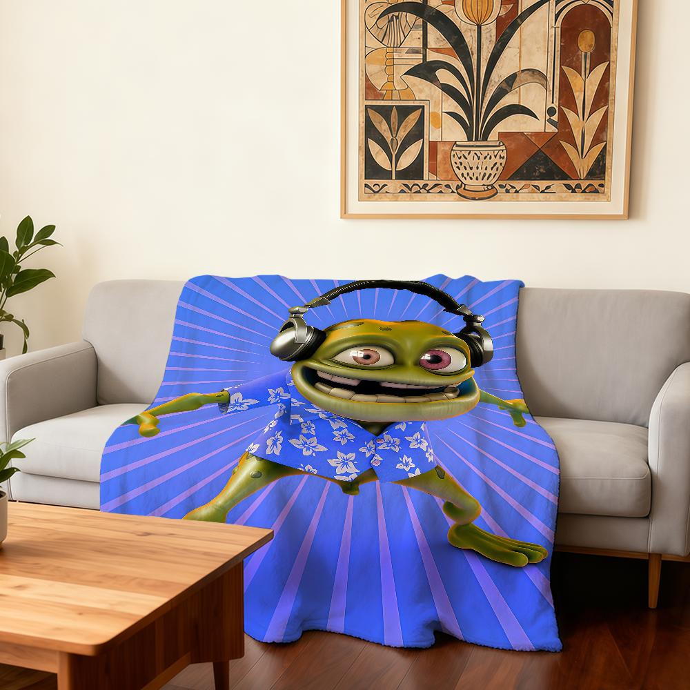 

C-Crazy Frog Dj Ding Ding Funny Blanket Super Warm Comfortable Plush Throw Blanket Child Home Sofa Bedroom Gift 30x40in