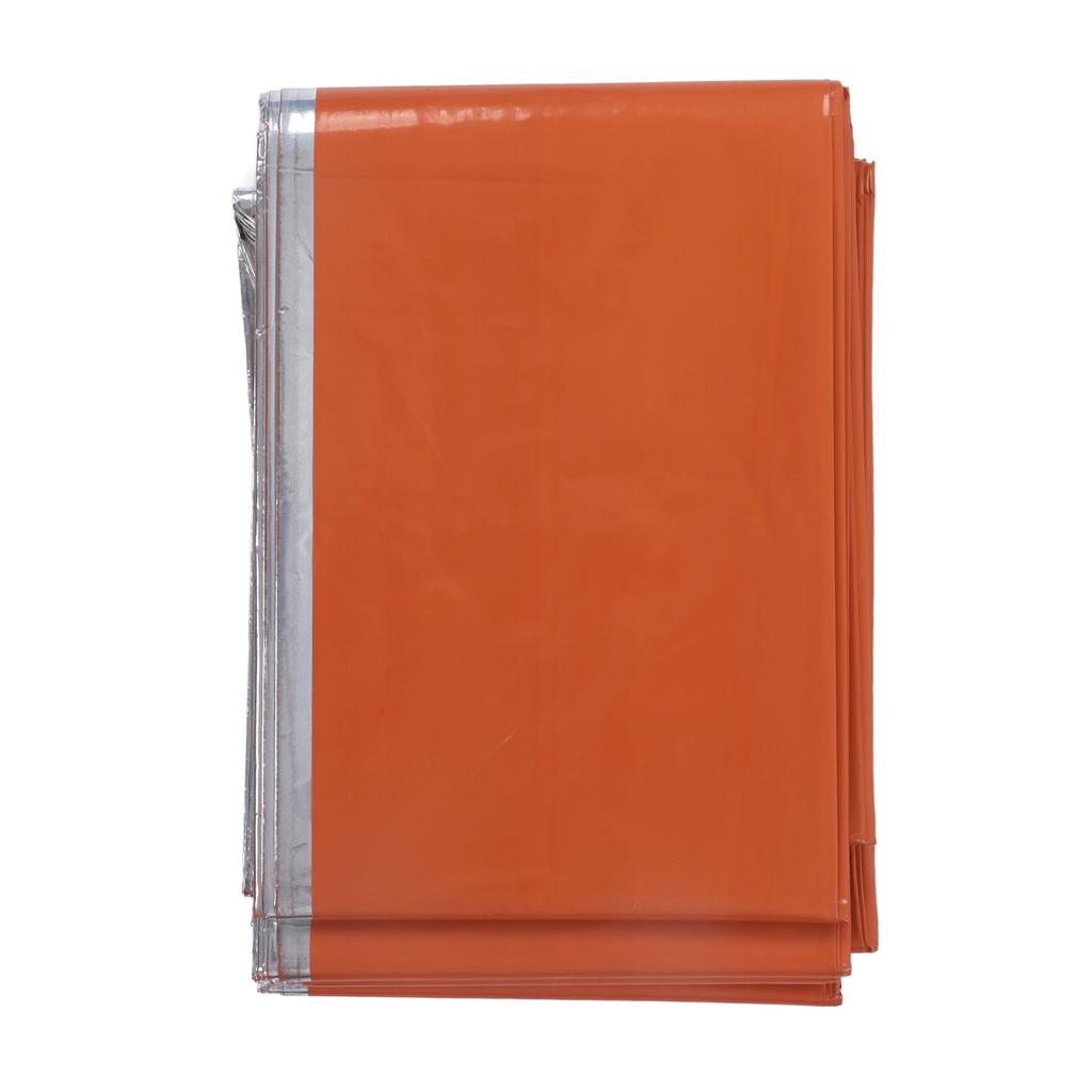 Emergency Blanket Windproof Waterproof Thermal Blanket for Outdoors Camping Hiking Orange