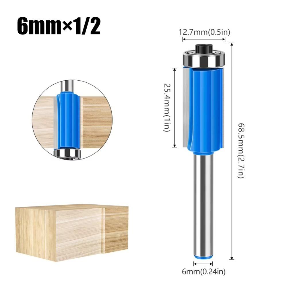 With Bearing Flush Trim Bit Tungsten Carbide Router Bit New Woodworking Tools
