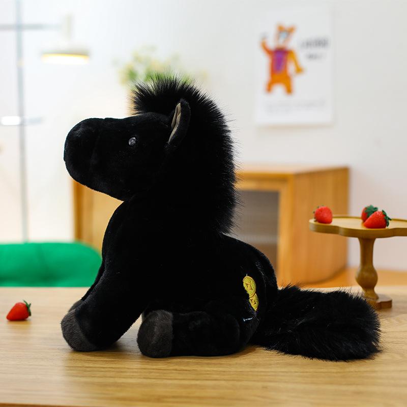 

Имитация куклы-пони, скоро разбогатеешь, плюшевая игрушка, новогоднее украшение, кукла знака зодиака лошади, кукла для автомата с призами, новогодняя модель 25Cm