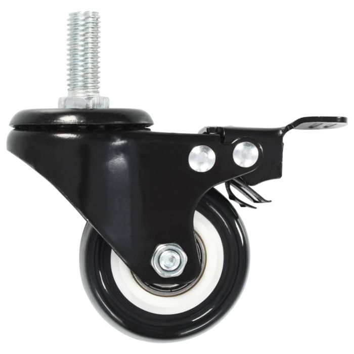 VidaXL Roulettes pivotantes avec frein 4 pcs 50 mm