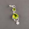 Seltener Peridot Edelstein 925 Sterling Silber Handgefertigt Damen Schmuck Anhänger 2.00" PP-5-1