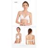 Color Matching Skin Friendly Waffle Triangle Cup Small Bra Push-up Bra No Underwire Sexy Back Buckle