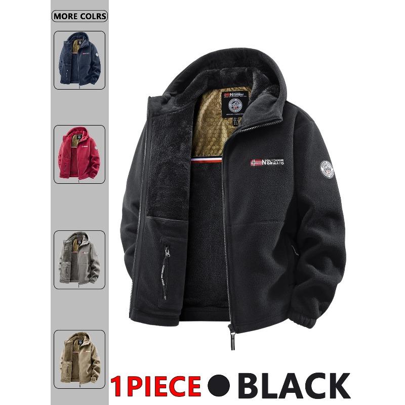 Men's Autumn and Winter Outdoor Hooded Jacket, Suitable for Daily Wear At Home, for Travel, Parties, Commuting, Outdoor Fashion Versatile