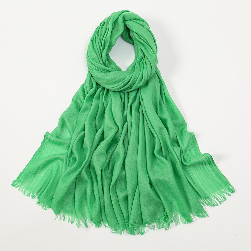 Large Size Cotton Feeling Scarf Women Plain Foulard Femme Luxury Hijab Long Bandana Evening Party Dress Shawls and Wraps