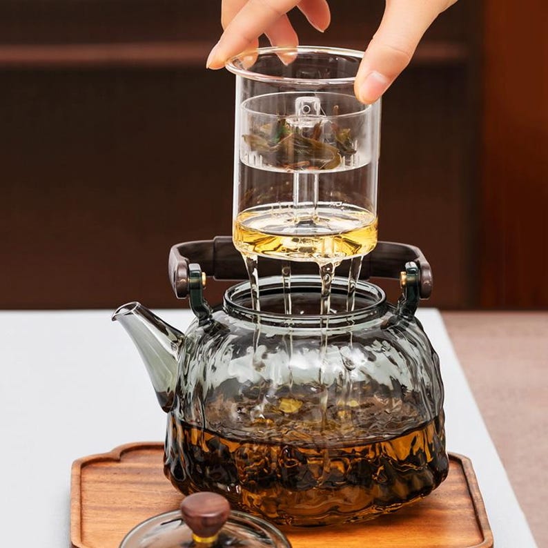 Glass Teapot High-temperature Resistant Glass Teapot Teapot with Filter Tea Set for Tea Parties