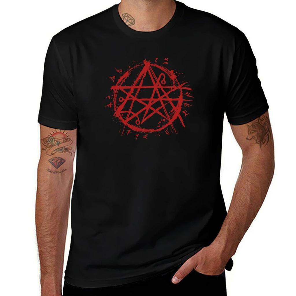 Necronomicon Sigil - Lovecraft Symbol - The Gate of Yog-Sothoth T-Shirt Christmas Casual Tee Sh