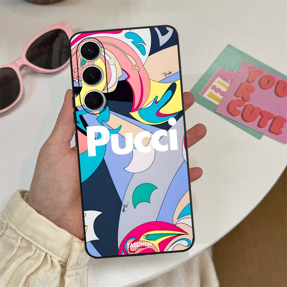

Бренд E-EMILIO PUCCI SRLS Чехол для телефона Для Samsung S 24 Fe 25 Ultra Plus 20 Lite 21 30 22 23 24 22 Ultra 5G Fundas Samsung S24 Plus