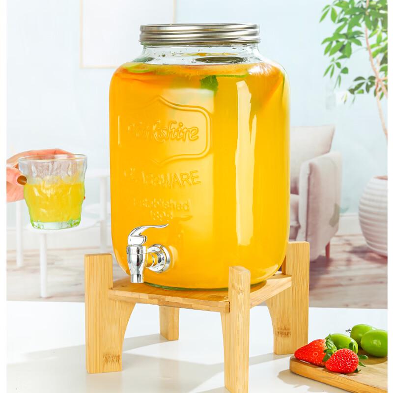 Chang Baosen Glass Beverage Dispenser with Stand