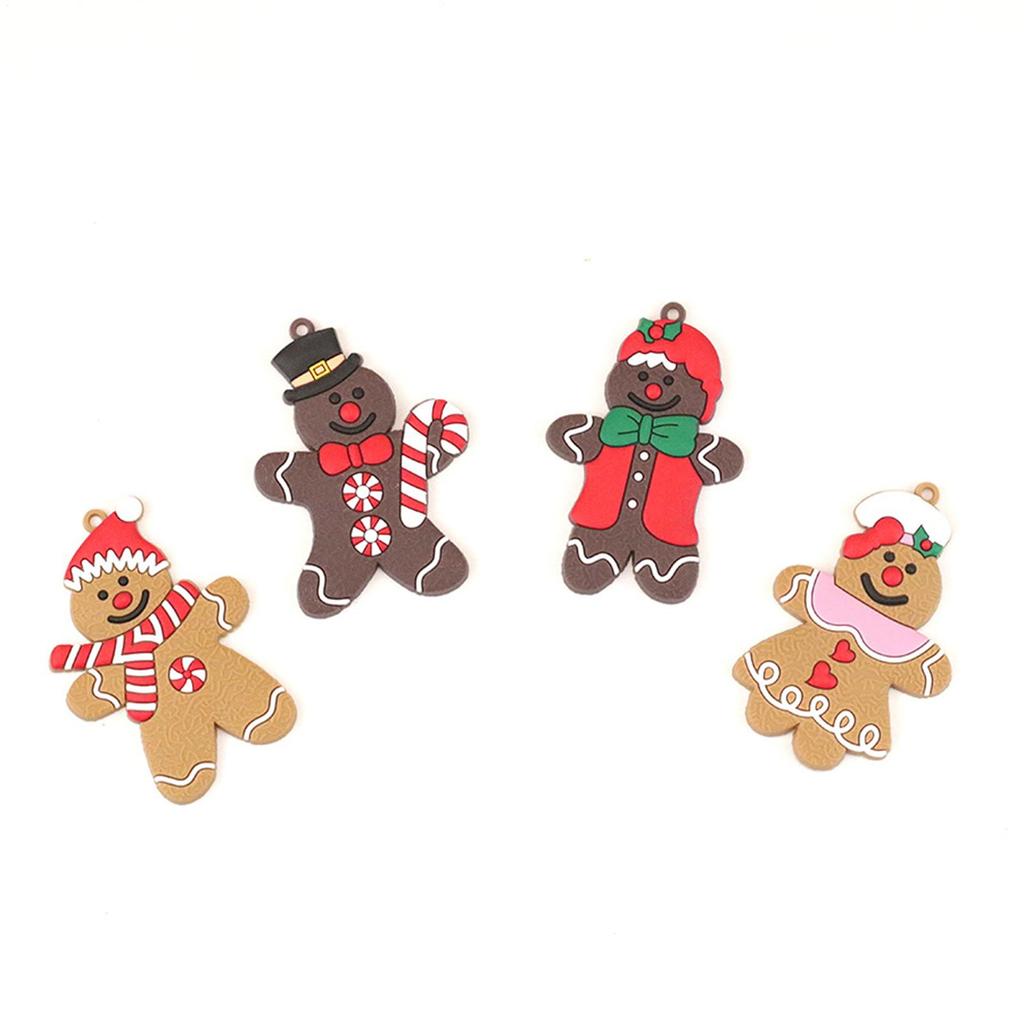 Gingerbread Ornaments For Christmas Tree 12 Pieces Holiday Decoration Farmhouse Tree Decorations For Home School Restaurant Cafe