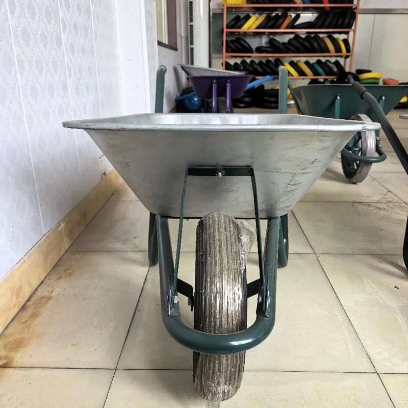 4 Wheel Steel Metal Wire Garden Wheelbarrow for Construction Industrial Building