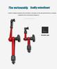 Magnetic Table Base with Dial and Lever Indicator, Universal Bracket Clamp, and Fine Adjustment Rod Accessories
