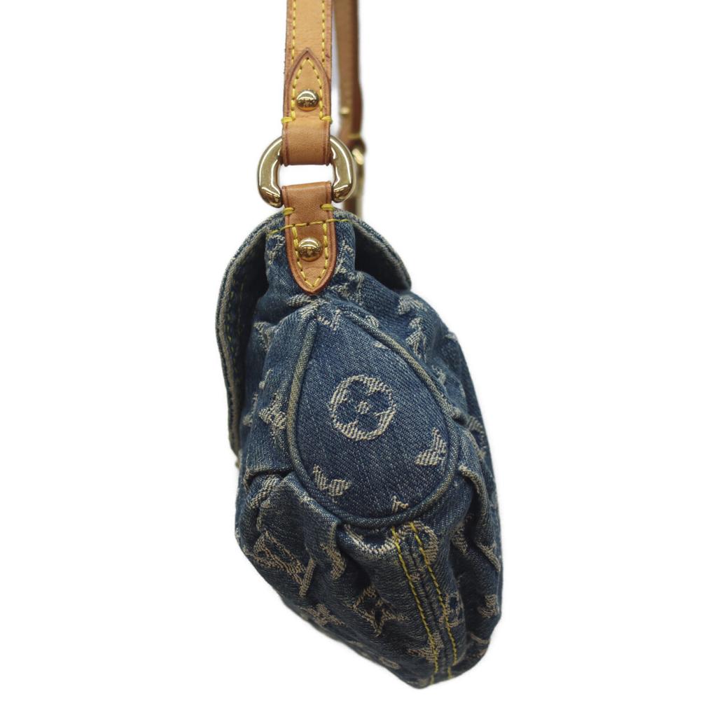 LOUIS VUITTON 05 M95050 Monogram Denim Mini Pretty Shoulder bag IndigoUsed