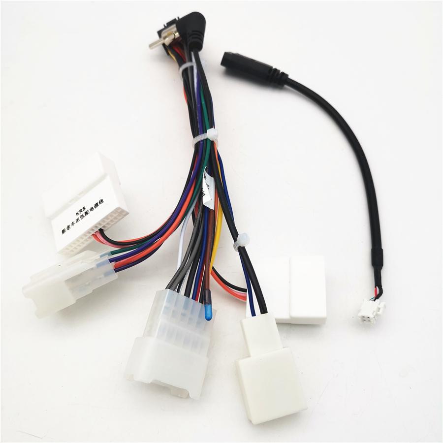 For Toyota Radio Audio 16 PIN Wiring Harness Connector W/ 4Pin USB Cable Adapter