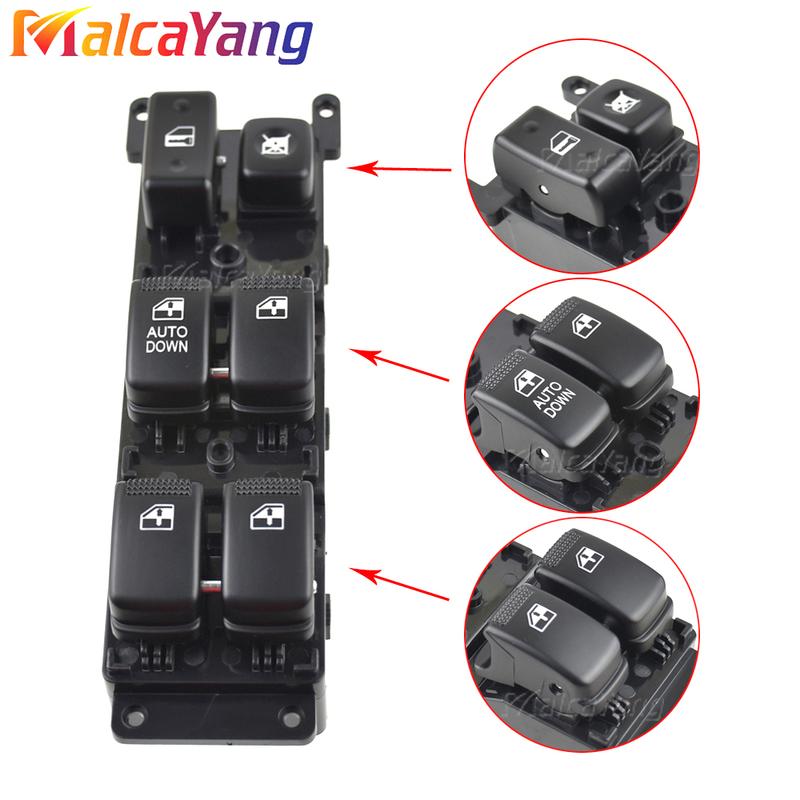 For KIA RiO Hybrid 2006 2007 2008-2010 93570-1G110 New 14 P Front Left Power Window Master Switch Car Accessories 935701G110