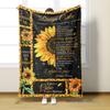 Customizable Flannel Blanket - English Envelope Series, Perfect Mother's Day Gift