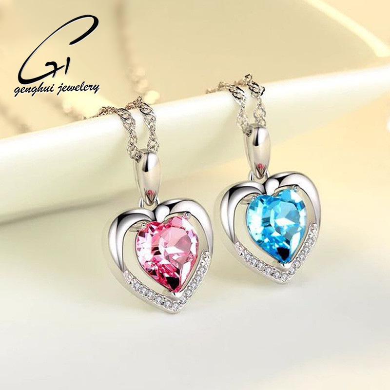 Trendy 925 Sterling Silver Heart Pendant Necklace for Women – Perfect Valentine's, Birthday, or Wife Gift
