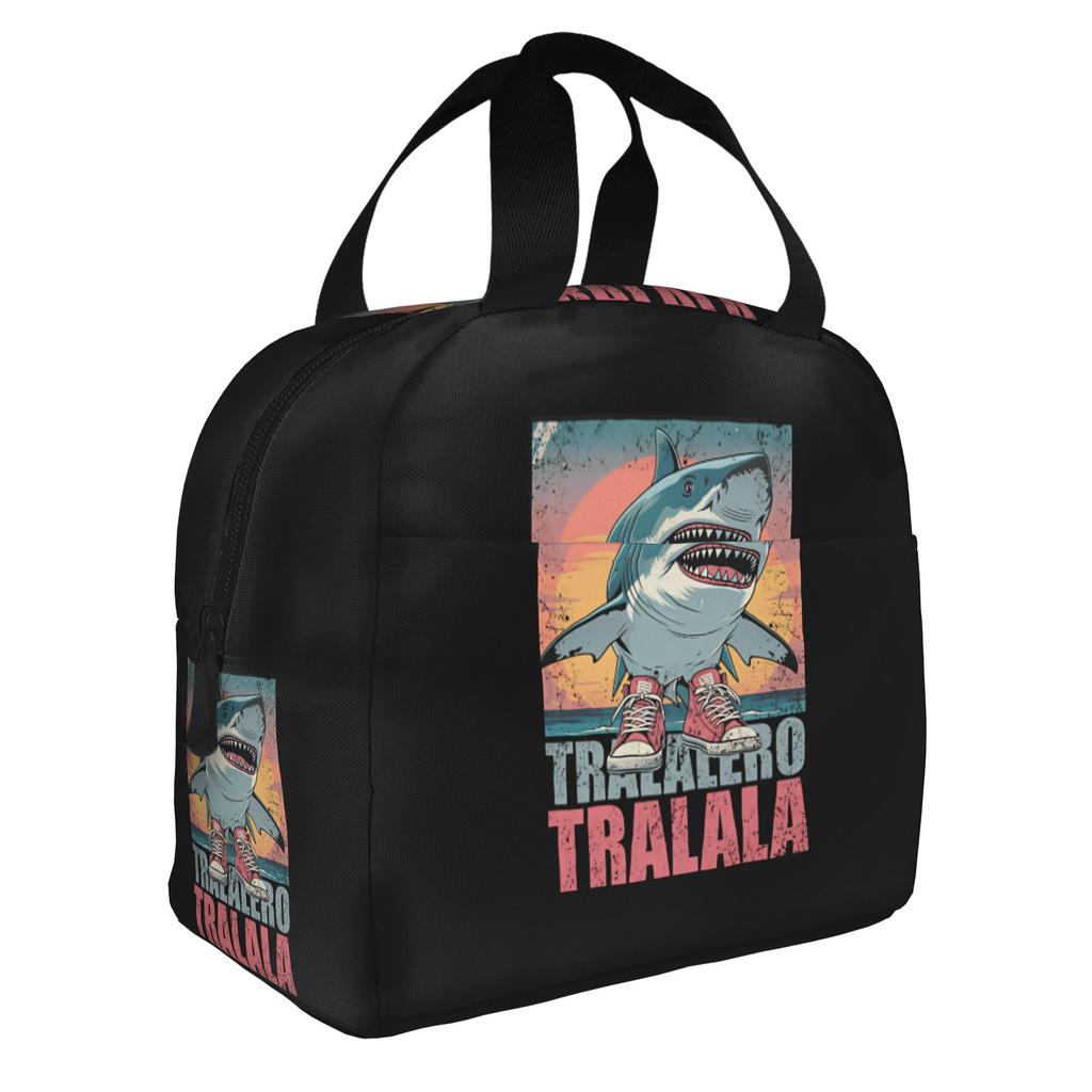 Italian Brainrot Lirili Larila Insulated Lunch Bag for Women Resuable Funny Meme Cooler Thermal Bento Box School