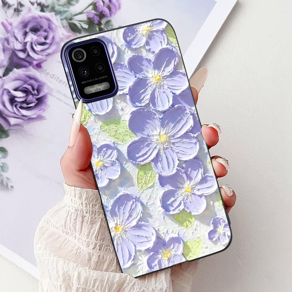 For LG K52 K62 2020 Case LM-K520 LM-K525 Stylish Love Heart Painted Cover Soft TPU Phone Case For LG K62 K 52 LGK52 LGK62 Fundas