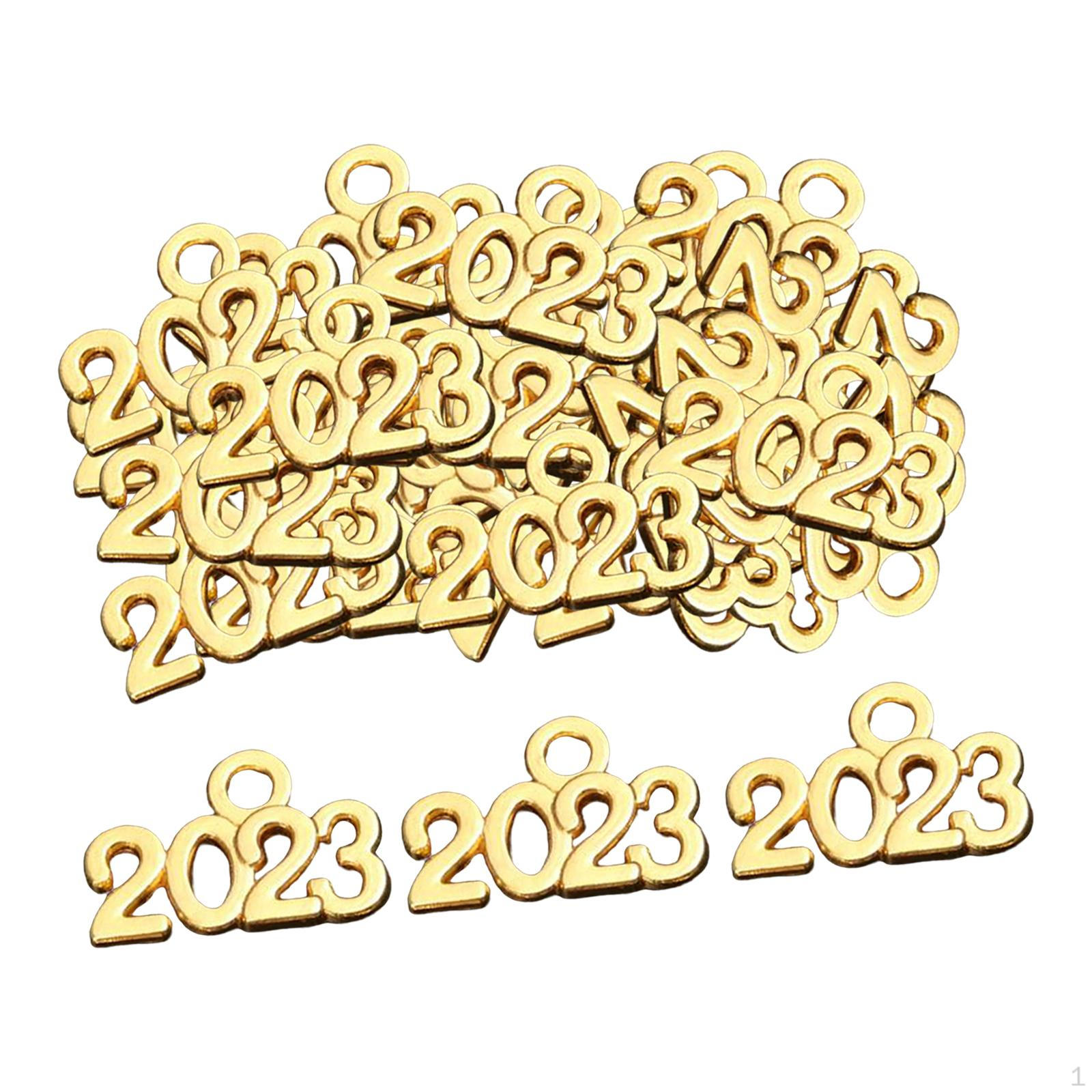 

100 Pieces Small Charms, Jewelry Making Accessorie Charms for Bracelet Necklace Accessory Aureate