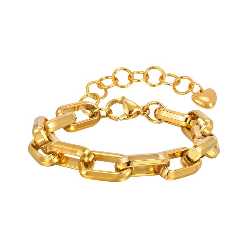 Wristband Jewelry Gold Chain Bracelet Stainless Steel Stainless Steel Hand Chain  Gifts