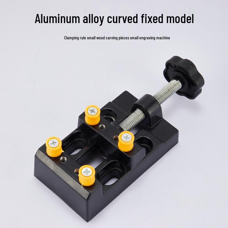 Wenwan Walnut Mini Vise Clamp for Engraving and Fixing with Flat-Mouth Pliers