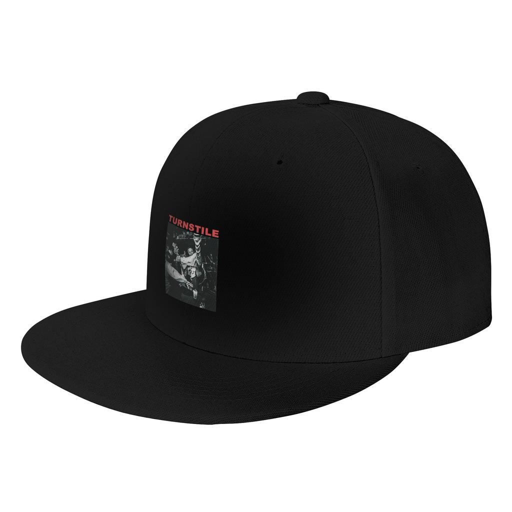 Mode Drehtor Amerikanische Hardcore Punk Band Klassischer Flacher Schirm Sonnenhut Schweißabsorbierendes Band Trucker Cap