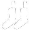 2pcs Sock Drying Rack Knitting Drying And Blocking Stainless Steel Knitting And Crochet Sock Blockers For Shaping Stretching