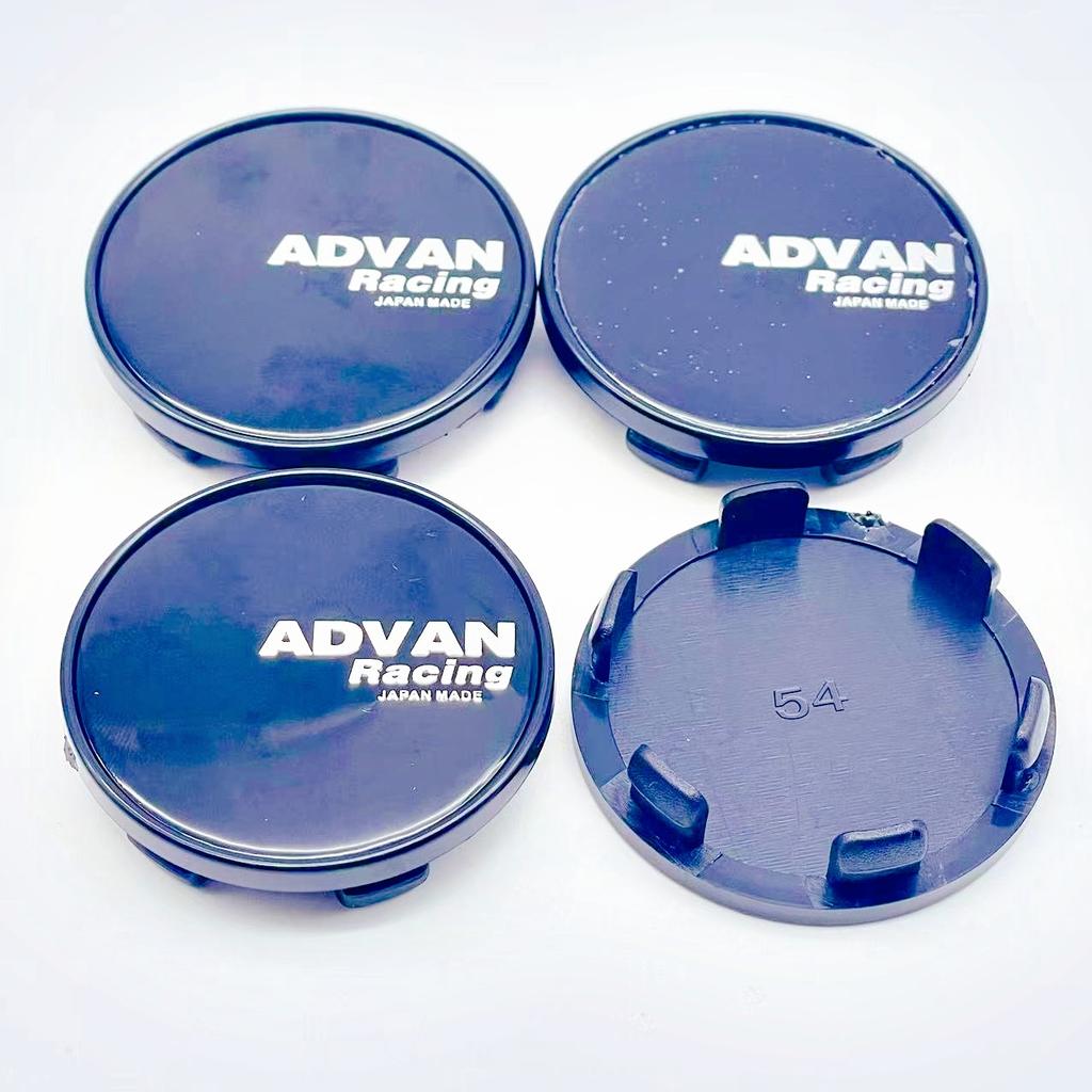 4pcs/Set High Quality 3D 54mm For Car emblem Wheel hub Center Cap ADVAN Badge covers sticker Decals Styling accessories