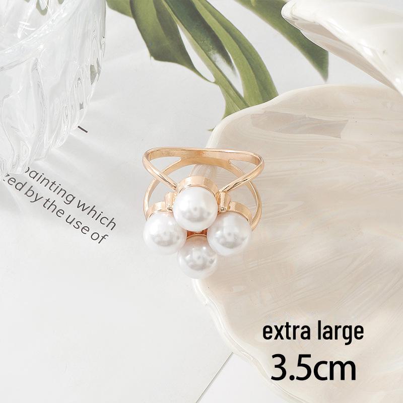 Elegancki perłowy kwadratowy szalik i klamra do płaszcza - wielofunkcyjny dodatek