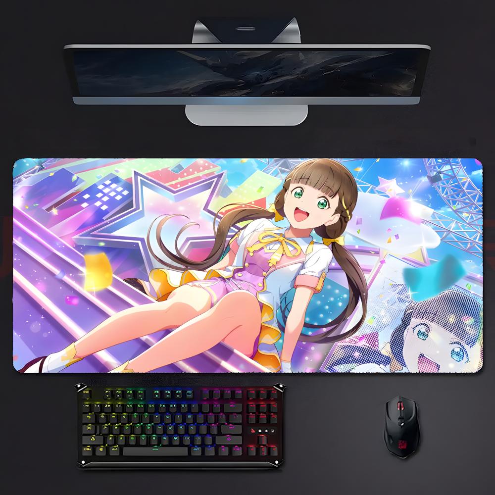Anime LLovelive School Idol Project Serie Mauspads Mousepad Großes Gaming Lockedge Verdickte PC Tisch Schreibtischmatte