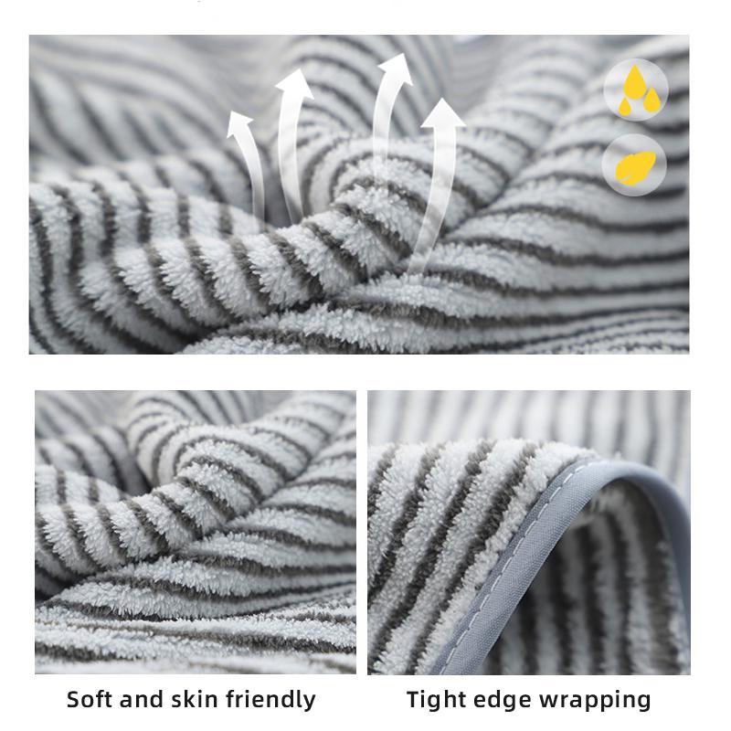 1 sports towel, thickened fitness coral velvet beach, highly absorbent, soft coral hair facial towel, bathroom ultra-fine fiber