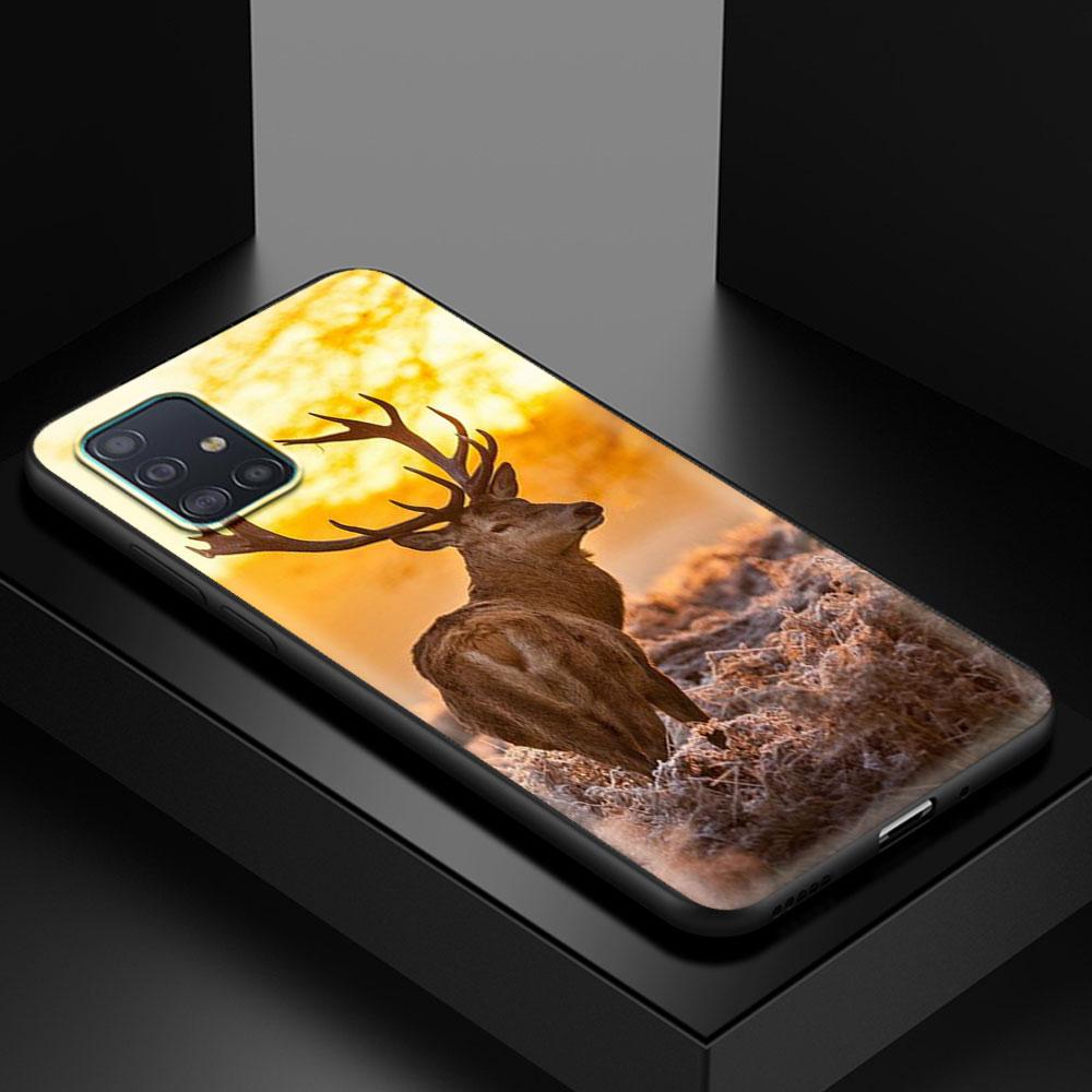 Hirschjagd Camo Handyhülle für Samsung Galaxy A51 A71 A21s A31 A41 M31 A11 M51 A12 M31s A01 A91 M11 A42 A32 5G Cover Capa