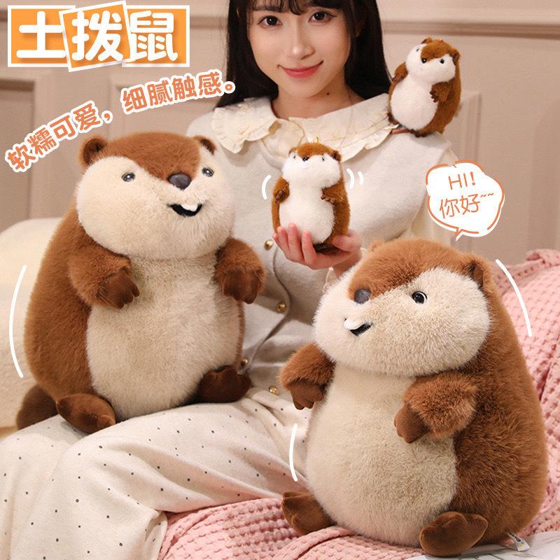 12-35cm cartoon cute little mouse soft plush stuffed toy kawaii groundhog pillow children's birthday gift room decoration