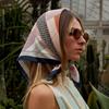 Print Silk Scarf Luxury Hijab Turban Shawl Headscarf Bandana Headband Neckerchief Handkerchief Windproof Square Female Wraps