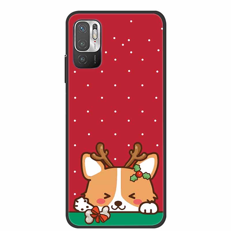 Christmas Cartoon Case For Xiaomi Redmi Note10 Case Silicone Soft TPU Cover for Xiaomi Redmi Note 10T 10 Pro 4G 5G 10S 9T 9 Case