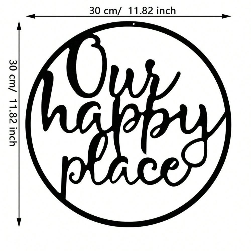 1PC Festive Metal Wall Art Elegant Iron Silhouette for Living Room Home Decor