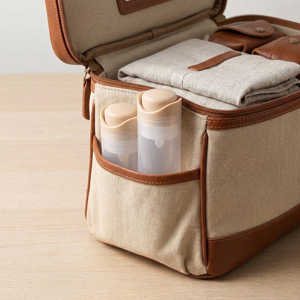 Press Airless Pump Bottle Empty Lotion Packaging Box Convenient Cosmetic Container Travel