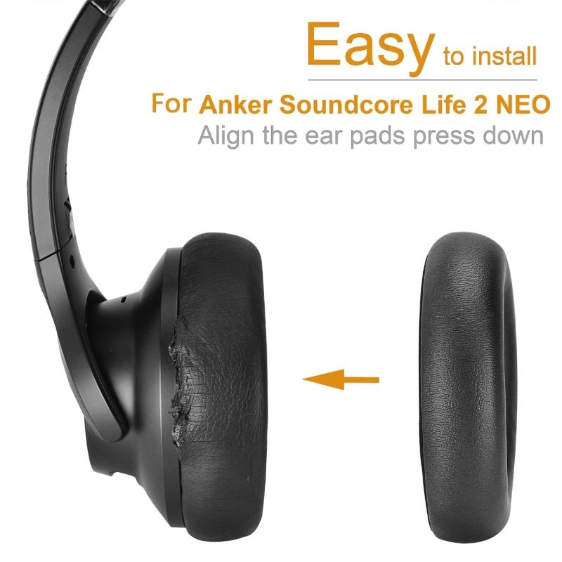 Quality Earphone Earpads Sponge Cover for Life 2 Headphone Comfort Memory Foam Earmuff Sleeve Noise-Isolating Ear Pads