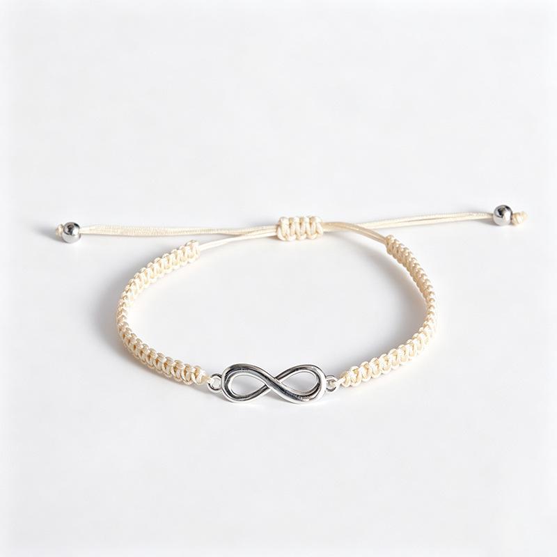 Infinity Symbol Friendship Bracelet: Handmade Woven Rope for Couples & Best Friends