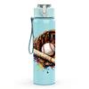 1PC Baseball Bat Glove Sport Equipment Print 750ml Color Plastic Sports Water Bottle Leakproof Flip Straw Lid Suitable for Sports Office Home Use