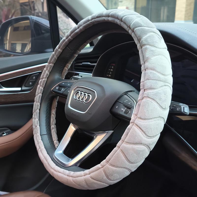 Electric Heated Hand Warmer Steering Wheel Cover - 12V Quick Heating for Winter