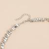 Fashion Gothic Bead Necklace with Unique Heart Shaped Irregular Pattern for Portable and Stylish Appeal
