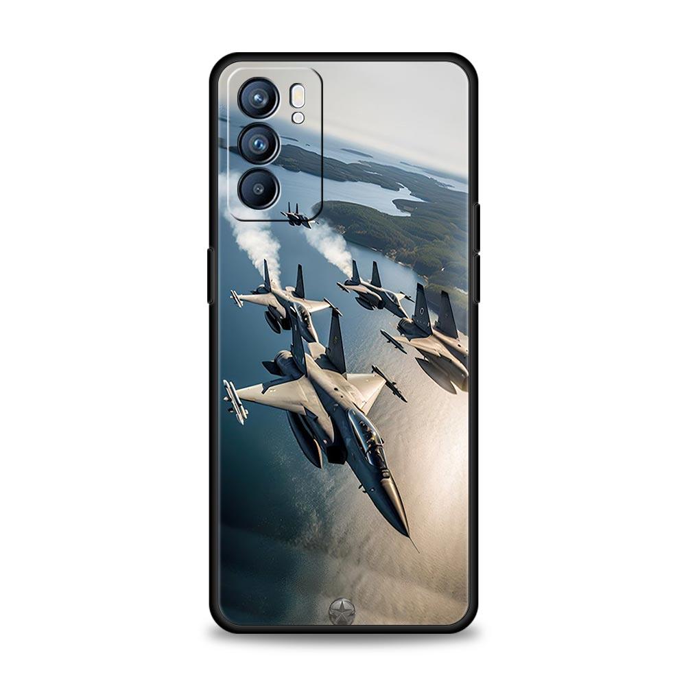 Aircraft Helicopter Airplane Case For Oppo Reno13 Reno12 Reno11 F Reno10 Pro A54 5G Find X5 A53 A52 A9 A17 4G A79 A80 A98 Cover