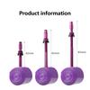 OFFBONDAGE 2Pcs Ultralight 30g Bike Inner Tube 700X18 25 28 32 Road Bicycle TPU Metal Tire Tube 45/65/85mm Length French Valve