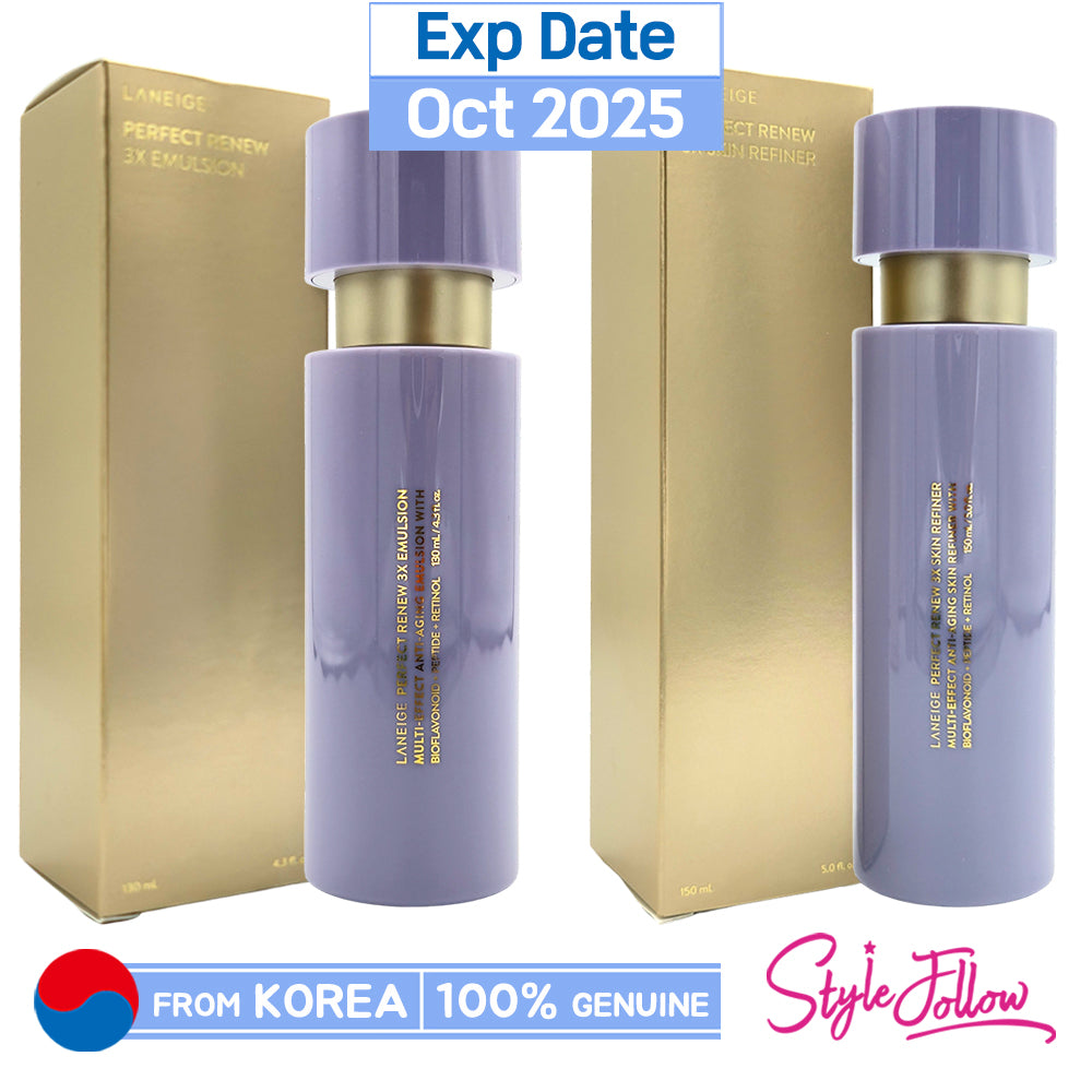 

[LANEIGE] Perfect Renew 3X (Skin Refiner 150 мл / Эмульсия 130 мл)