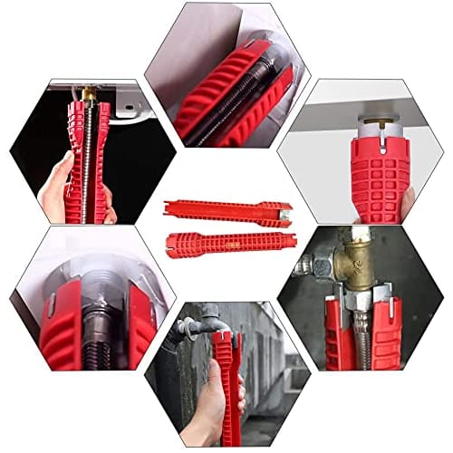 Multi-function Faucet and Sink Installer Spanner - Plumbing Installer, Socket, Tool for Toilets, Water Pipes, Tubes, and Kitchen Plumbing, Multi-funct