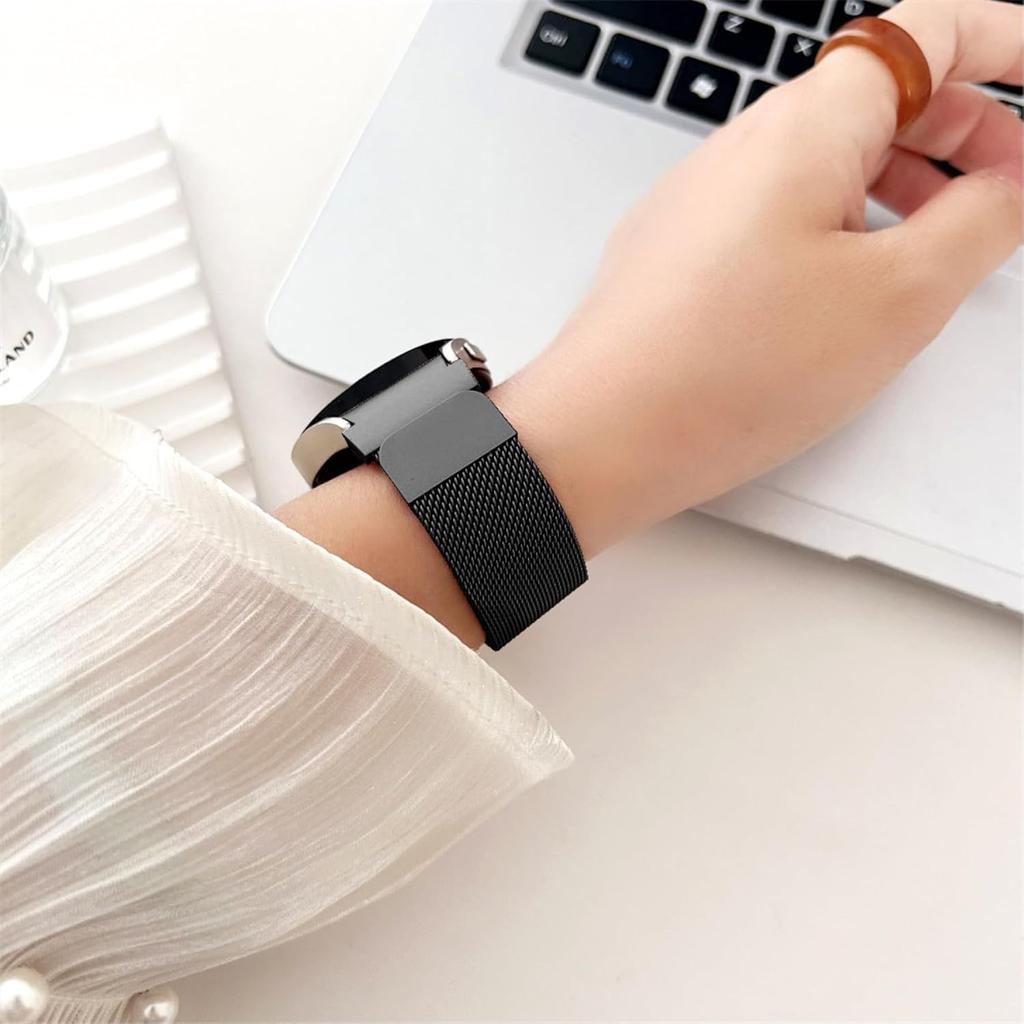 Magnetic Metal Band for Samsung Galaxy Watch 7 6 5 4 FE 40mm 44mm/Galaxy 6 Classic 43mm 47mm/4 Classic 42mm 46mm/5 Pro 45mm,One Click Attachment,No
