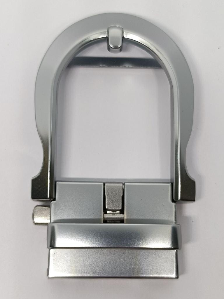 Men's belt pin buckle, cowhide automatic buckle head 4.0CM electroplated alloy explosion