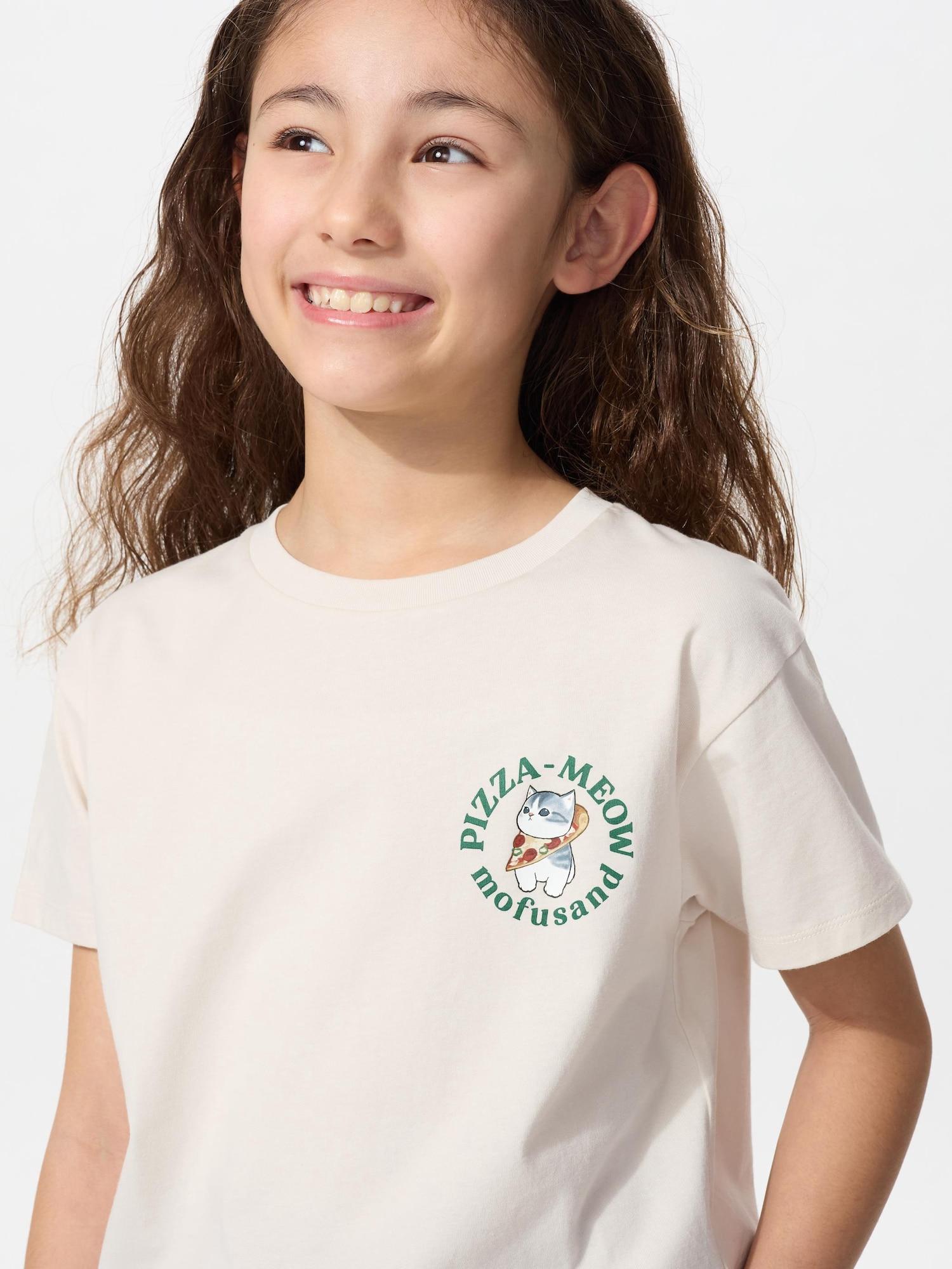 

Uniqlo Футболка для девочек Mofusand UT GraphiC с коротким рукавом C